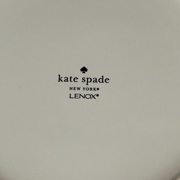 2 Kate Spade Lenox Orders Up MADE TO ORDER Plate Salad Plate 8.5" Blue Retro - Picture 6 of 8